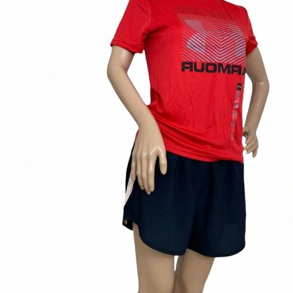 🌹MEGA SALE🌹 Under Armour Stride Shorts Black 022 1290872 Womens Polyester - Picture 5 of 10